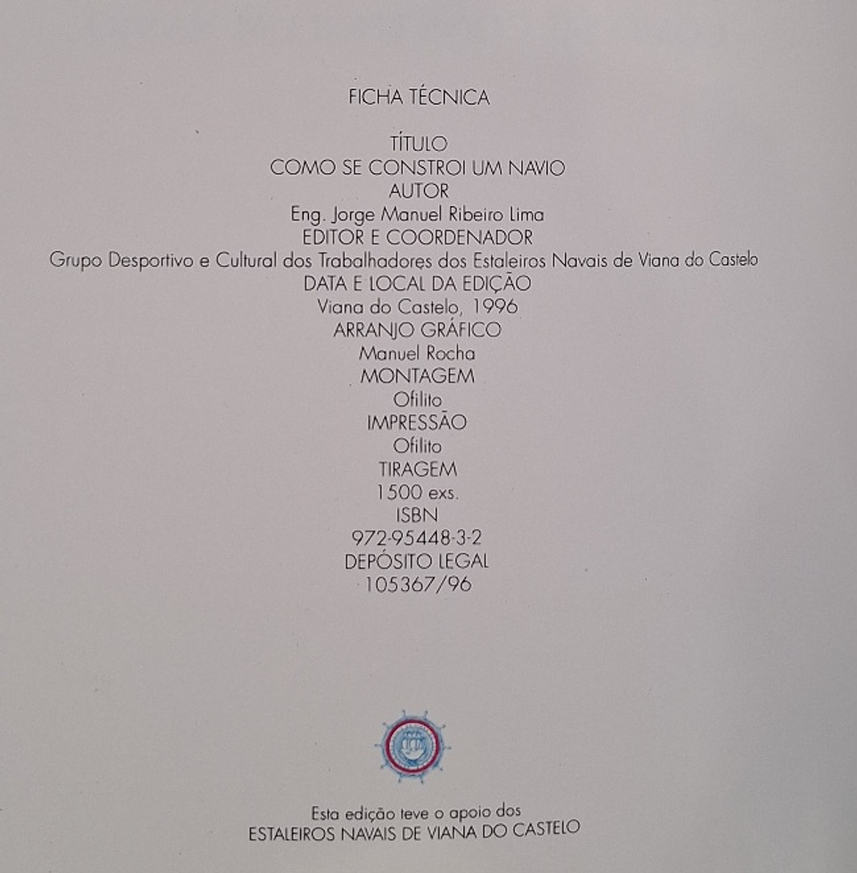 Livro,  Como se Constroi um Navio 3