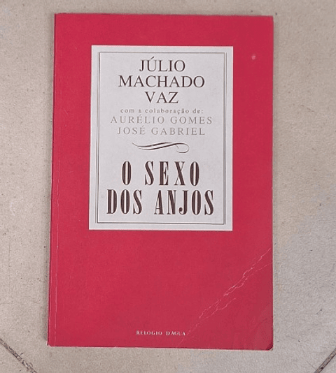 Livro,  O sexo  dos anjos, Júlio Machado Vaz 