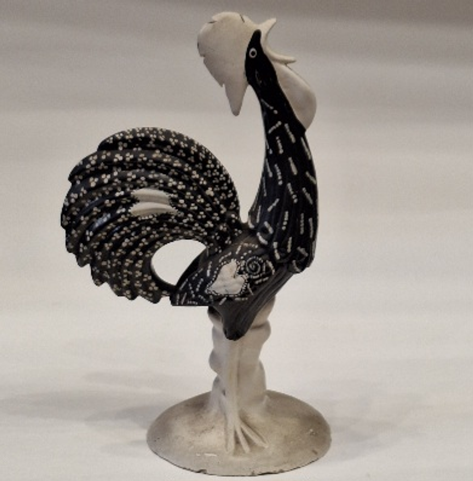 Galo em cerâmica  1