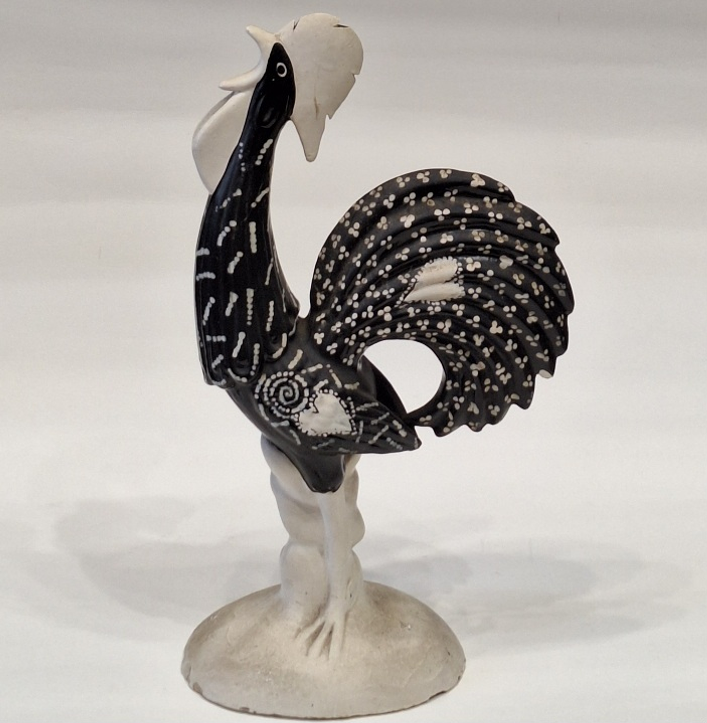 Galo em cerâmica  3