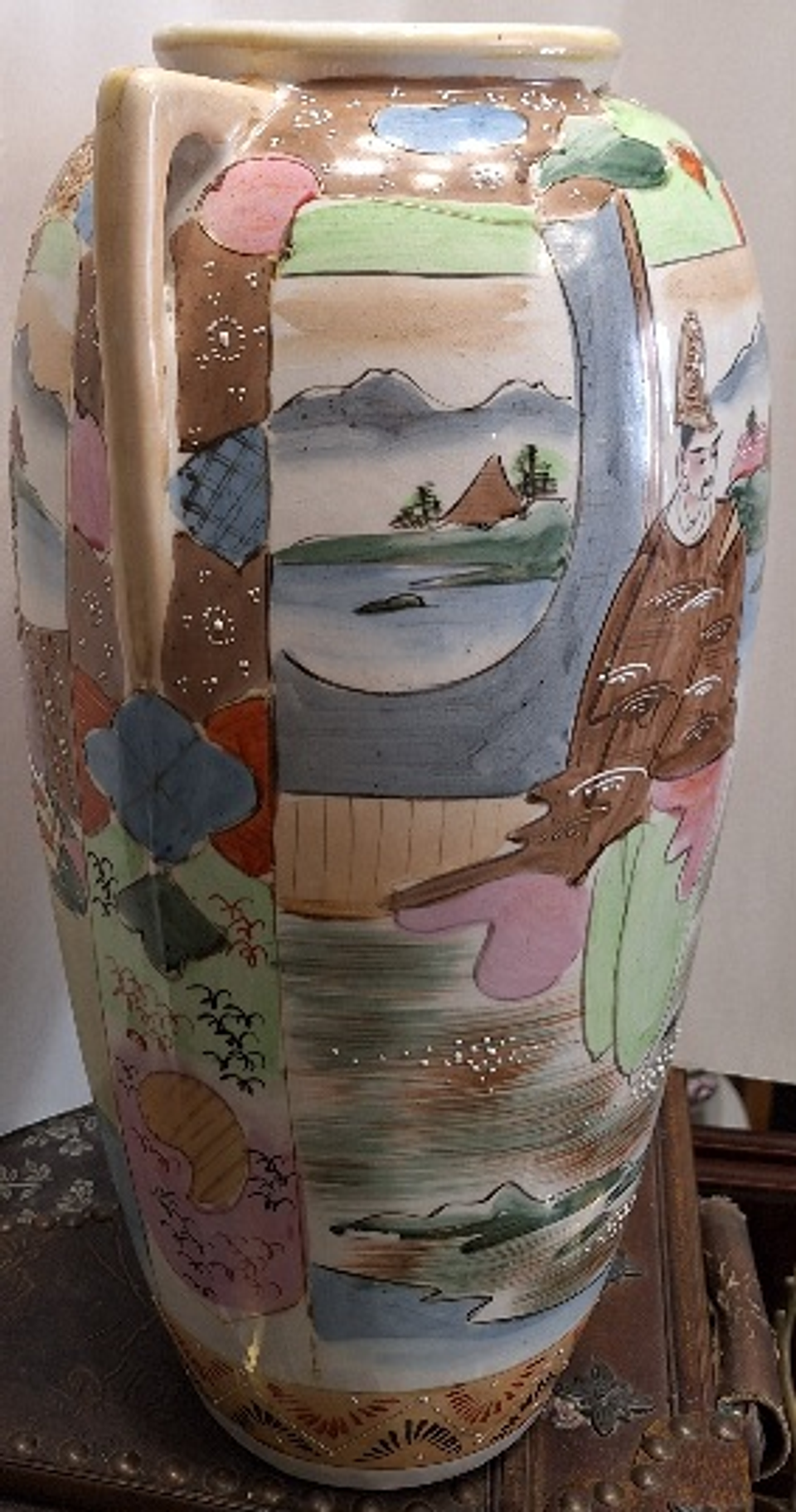 Ânfora em porcelana Satsuma  2