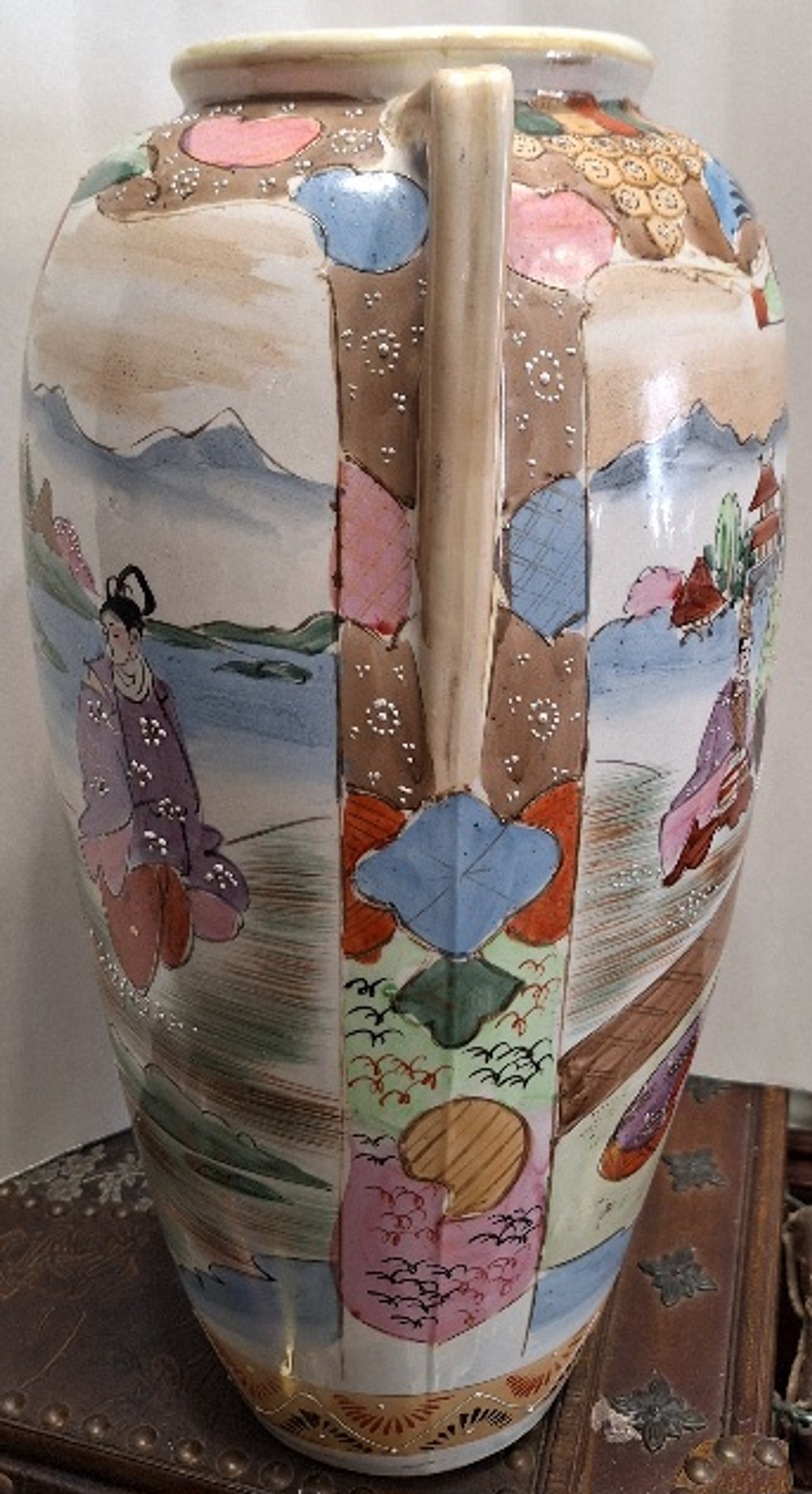 Ânfora em porcelana Satsuma  5