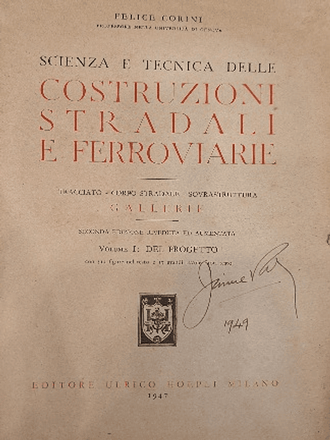 Livro,  Costruzioni Stradali e Ferroviarie