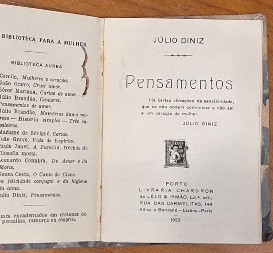 Livro,  Pensamentos,  Júlio Diniz 2