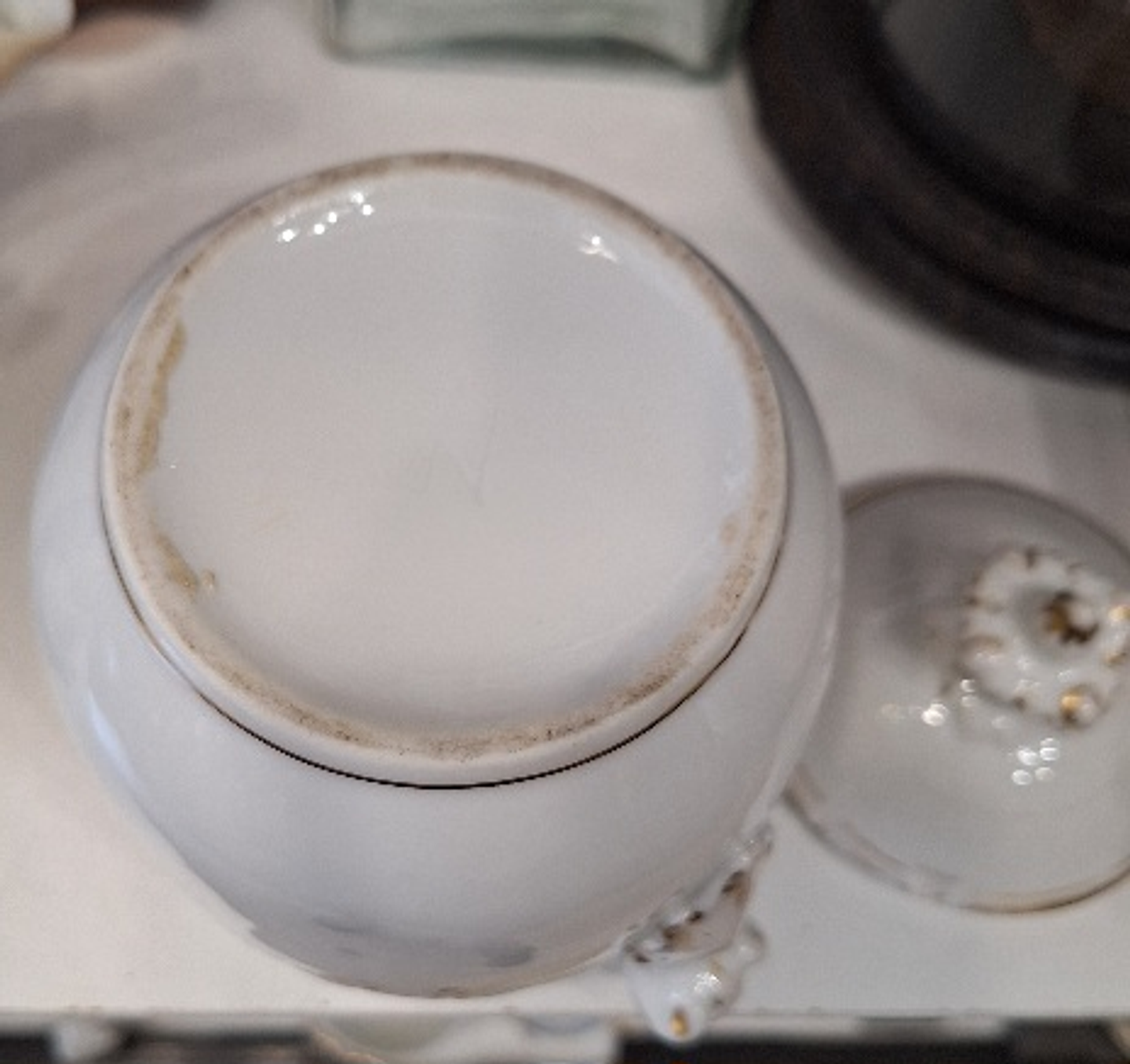 Açucareiro porcelana vieux paris  3