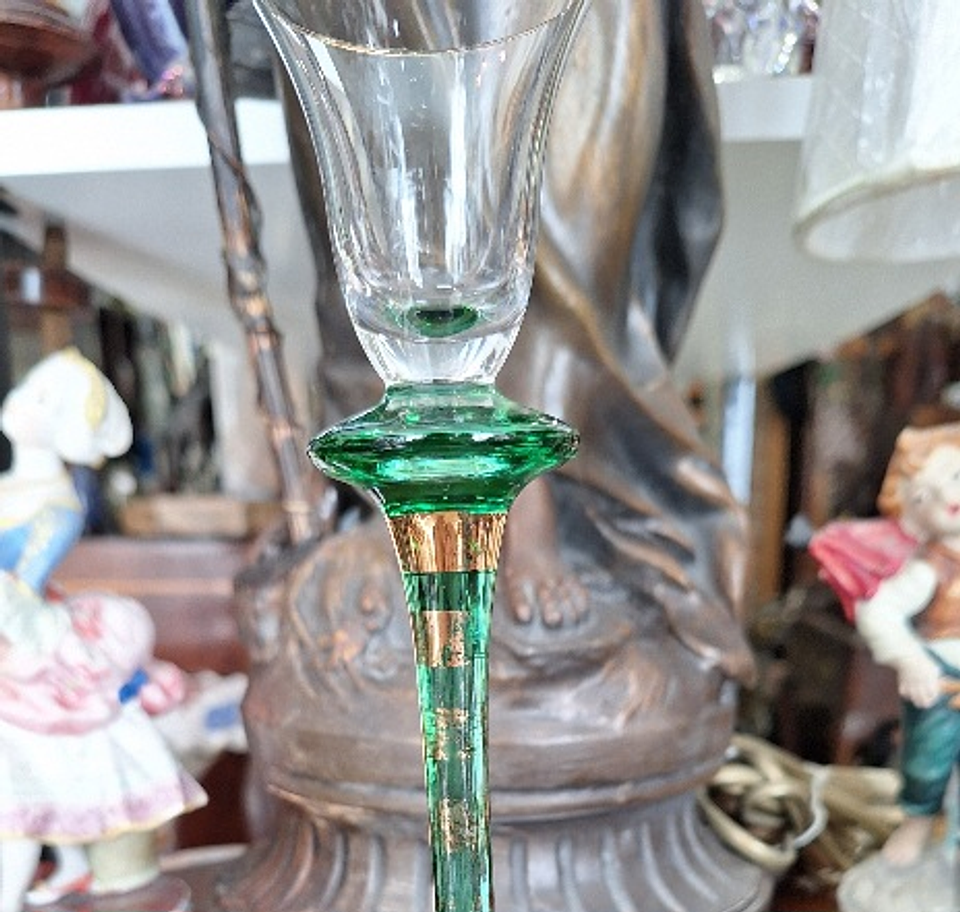 Castiçal em Echt cristal alemão  2