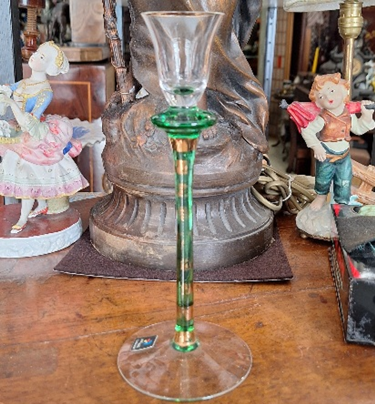 Castiçal em Echt cristal alemão  5