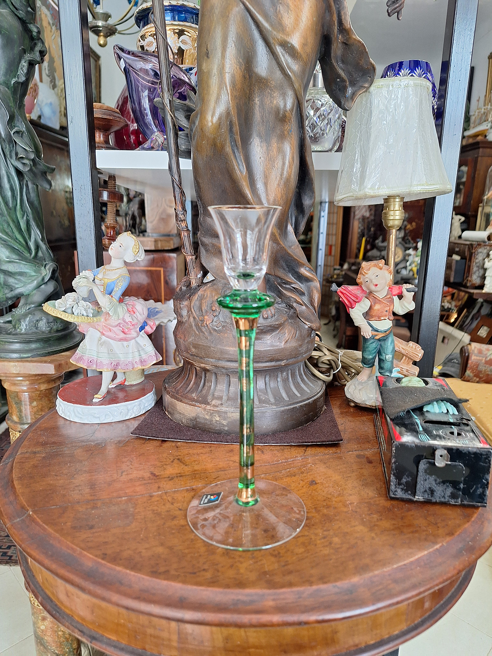 Castiçal em Echt cristal alemão  1