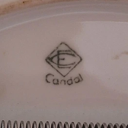 prato de porcelana Candal