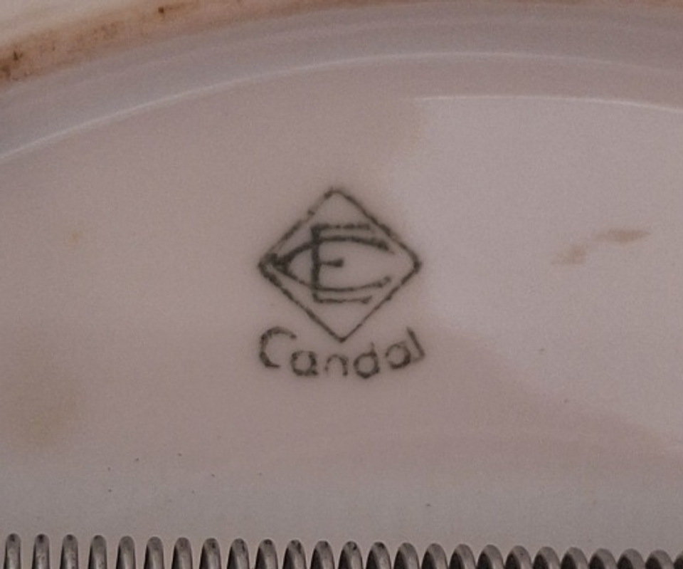 prato de porcelana Candal 2