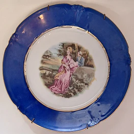 prato de porcelana Candal