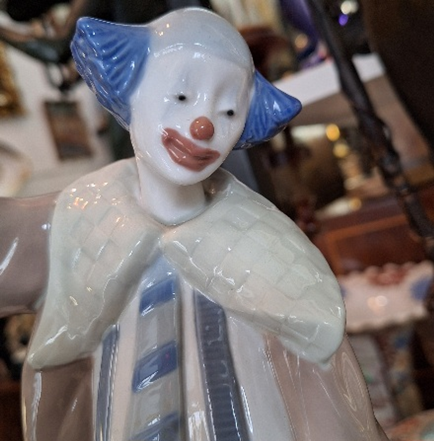 Lladro Nao palhaço com cão  5