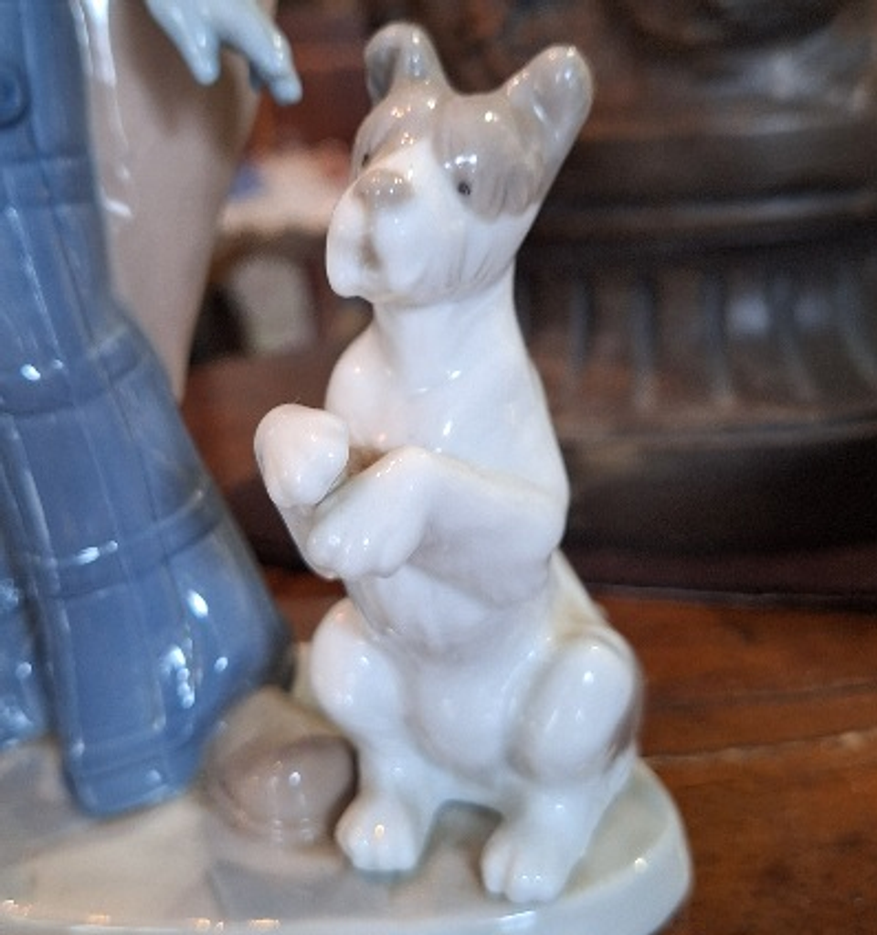 Lladro Nao palhaço com cão  7