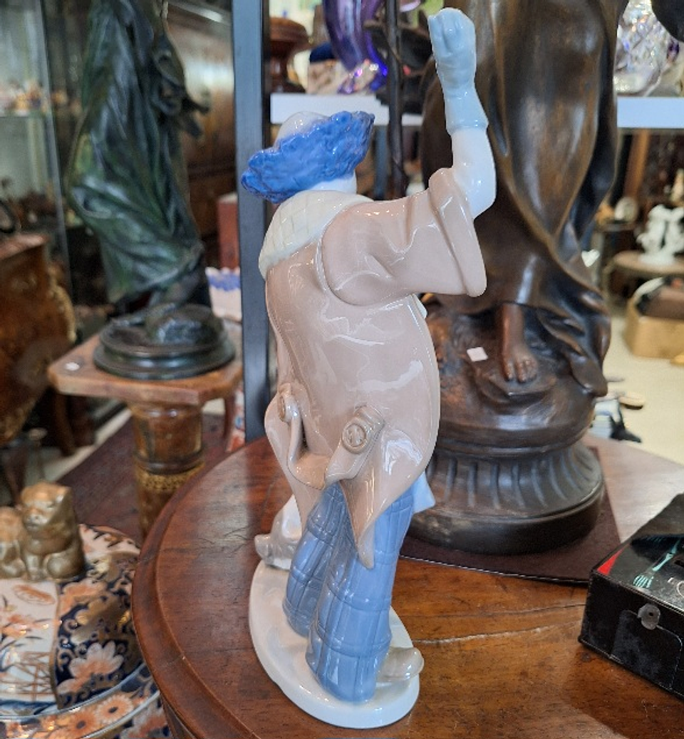 Lladro Nao palhaço com cão  8