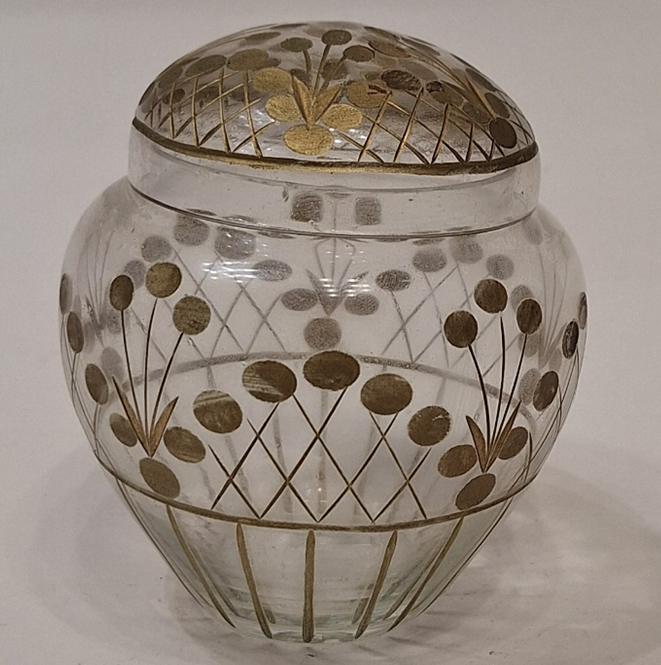 púcaro de toilette em vidro com tampa  3