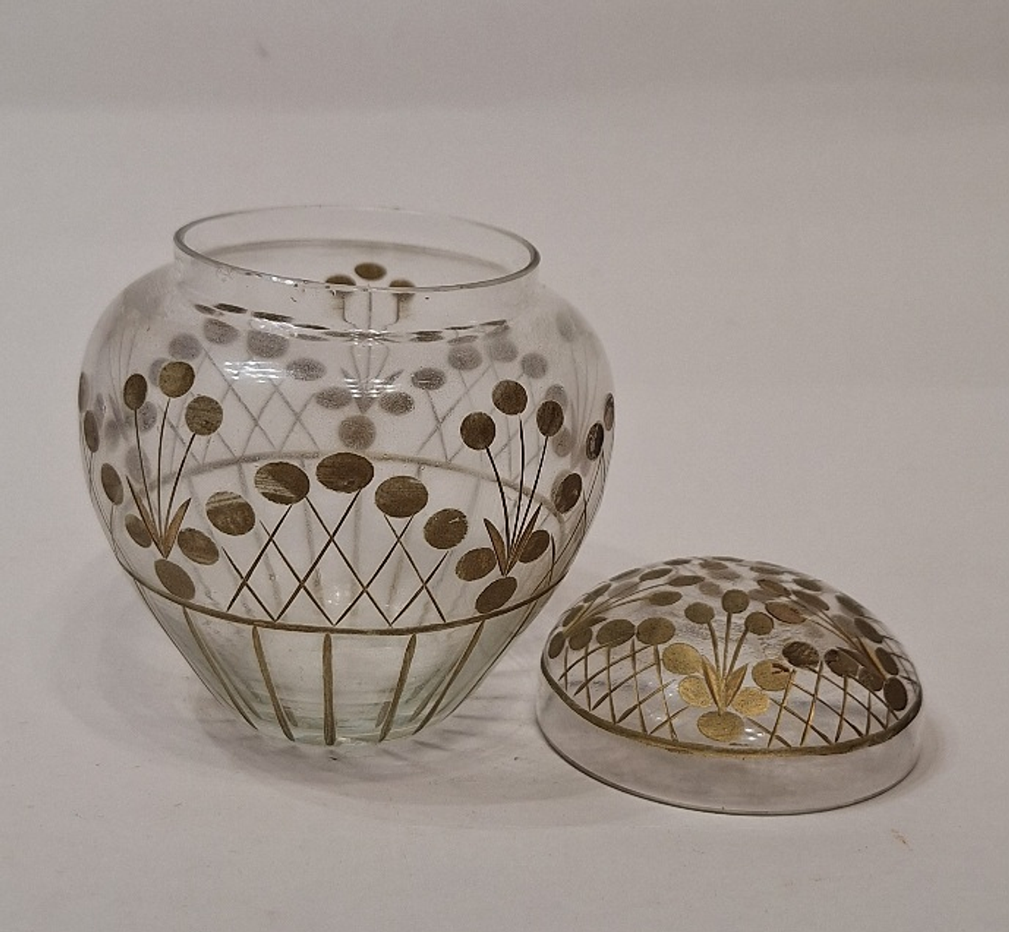 púcaro de toilette em vidro com tampa  2