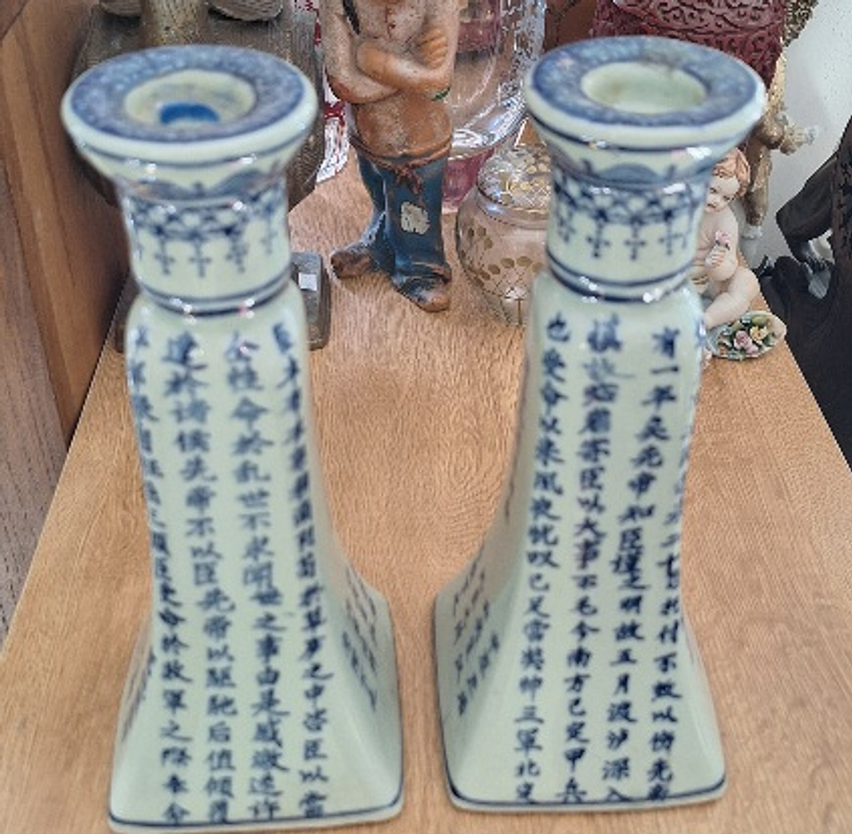 Castiçal em porcelana  6