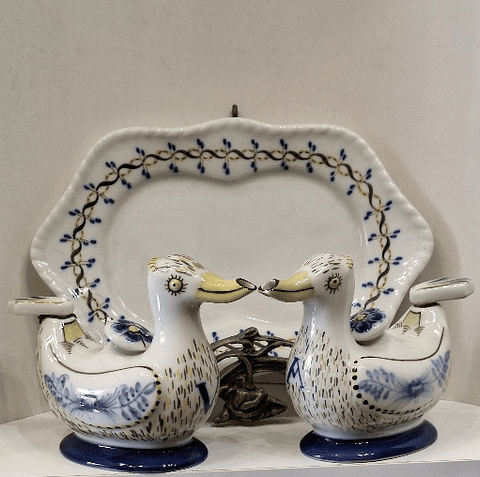 Galheteiro porcelana de Viana do Castelo 