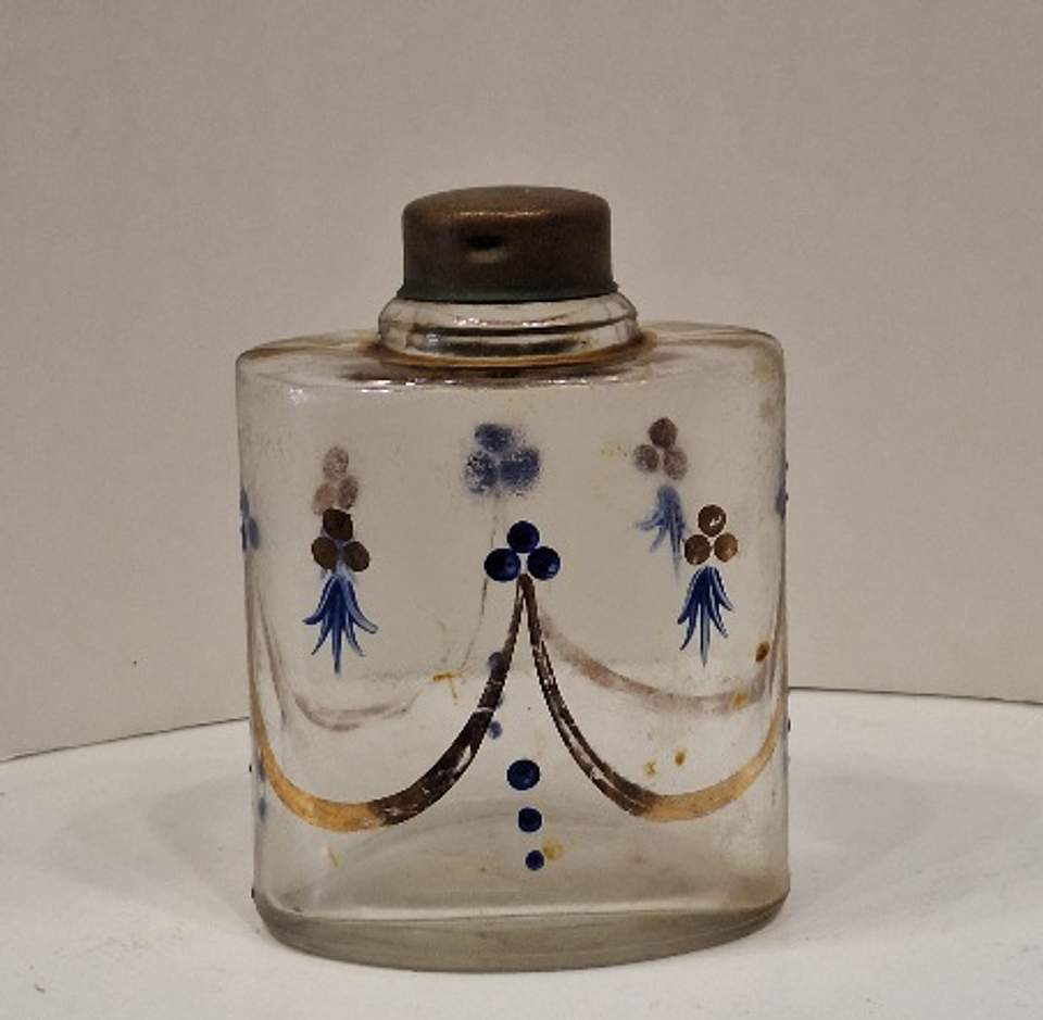 frasco de vidro pintado à mão  1