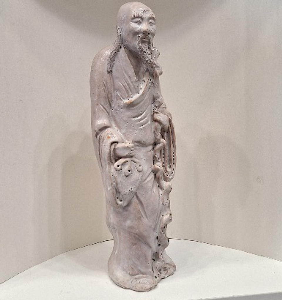 Estatueta em terracota esmaltada  2