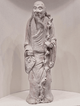 Estatueta em terracota esmaltada 