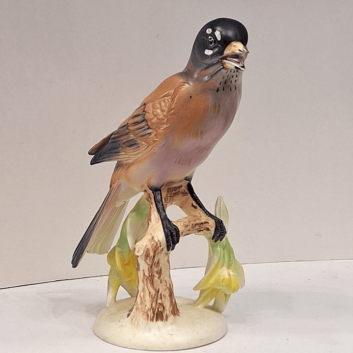 Pássaro Robin em cerâmica  7