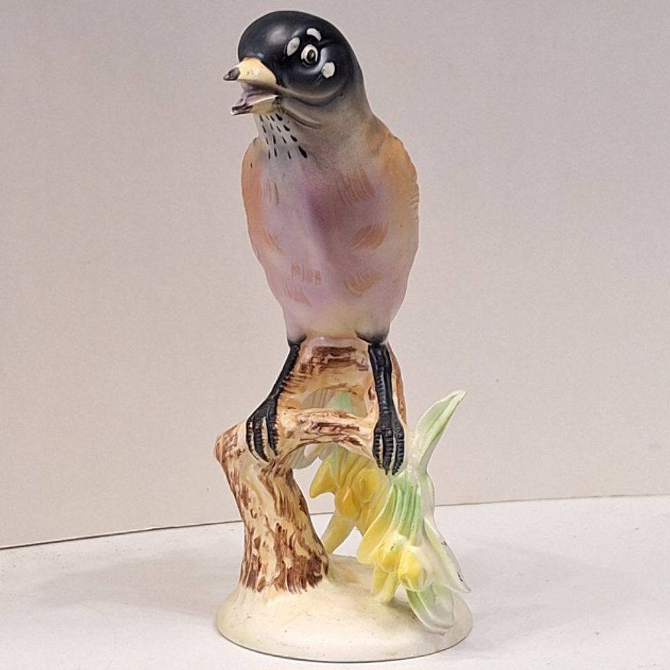 Pássaro Robin em cerâmica  8