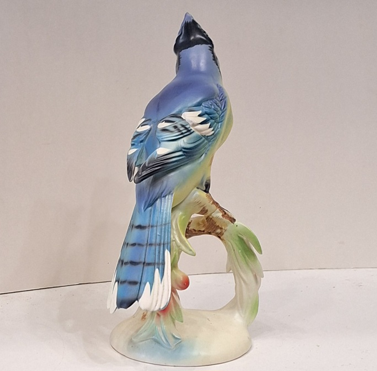 Pássaro Blue Jay em cerâmica  4