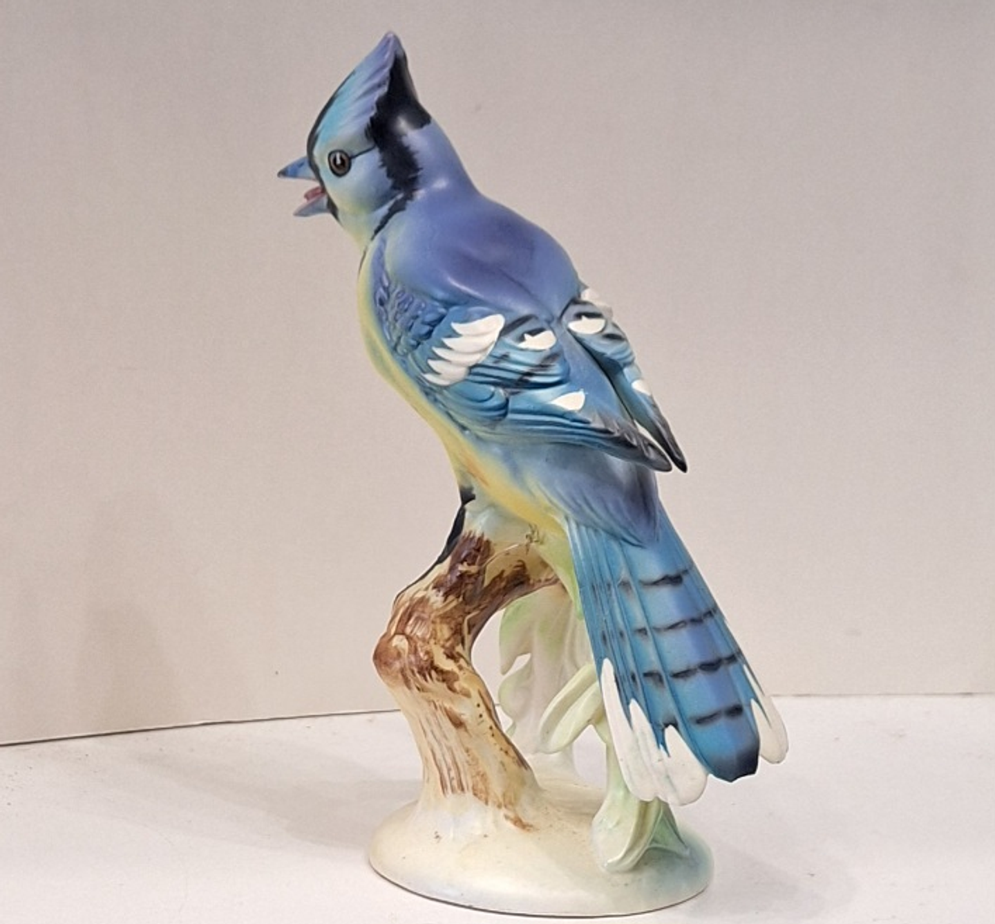 Pássaro Blue Jay em cerâmica  7