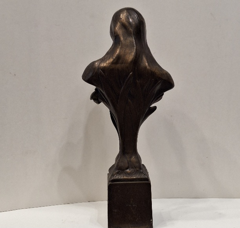 Escultura art nouveau em bronze  2