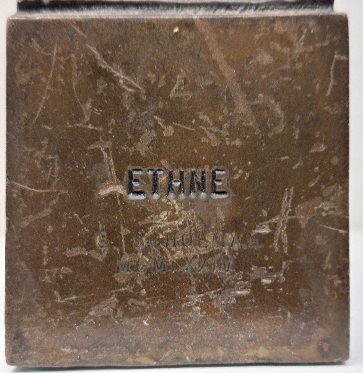 Escultura art nouveau em bronze  6