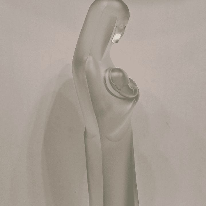 Madona em cristal francês  5