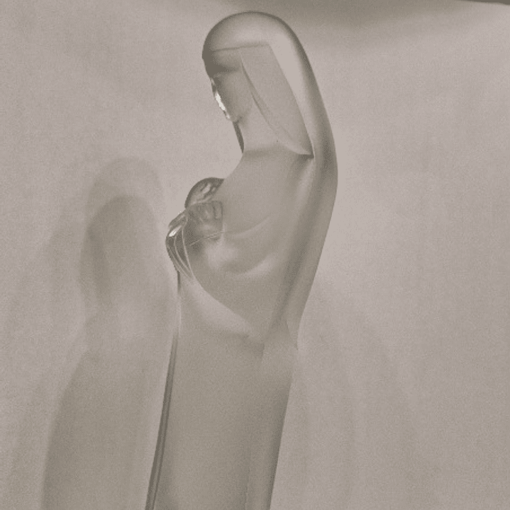 Madona em cristal francês  6