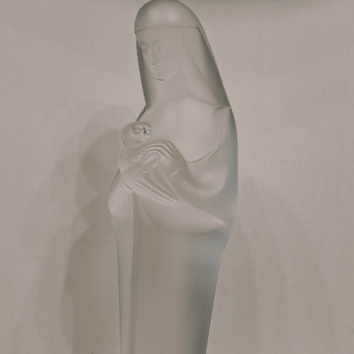 Madona em cristal francês  7