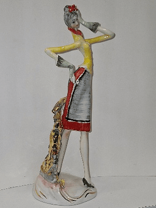 Estatueta em porcelana italiana 