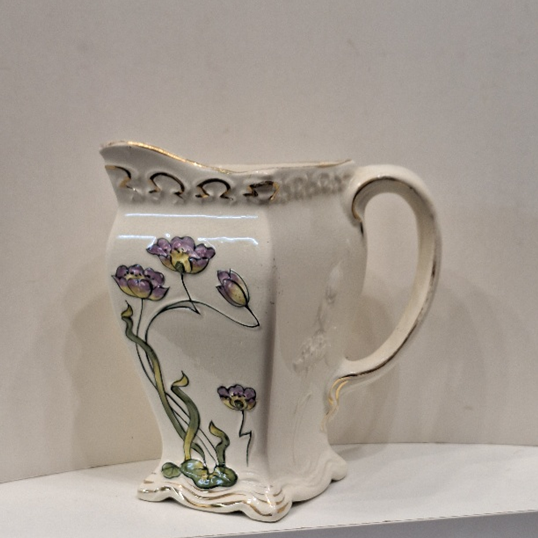 Jarra em faiança art nouveau  1