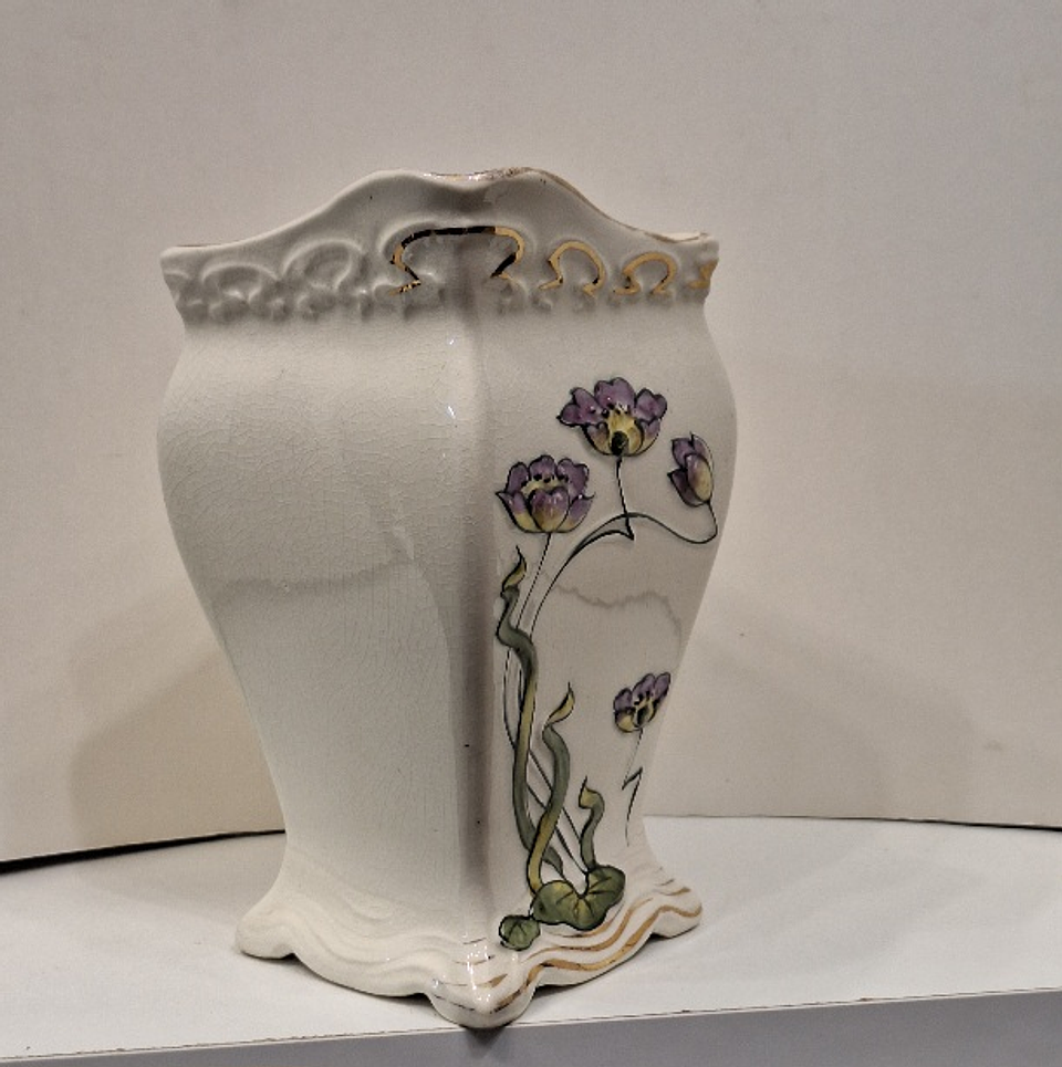 Jarra em faiança art nouveau  3