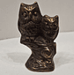 Coruja com filhote em bronze  - Thumbnail 1