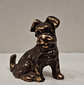 Mini cão em bronze patinado  - thumbnail 1