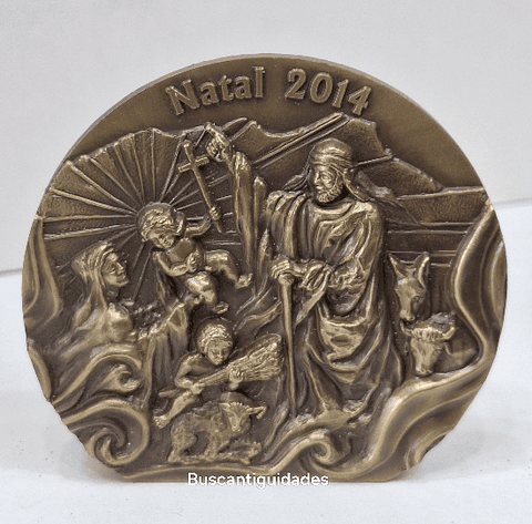 Medalha, Natal 2014 com esmalte