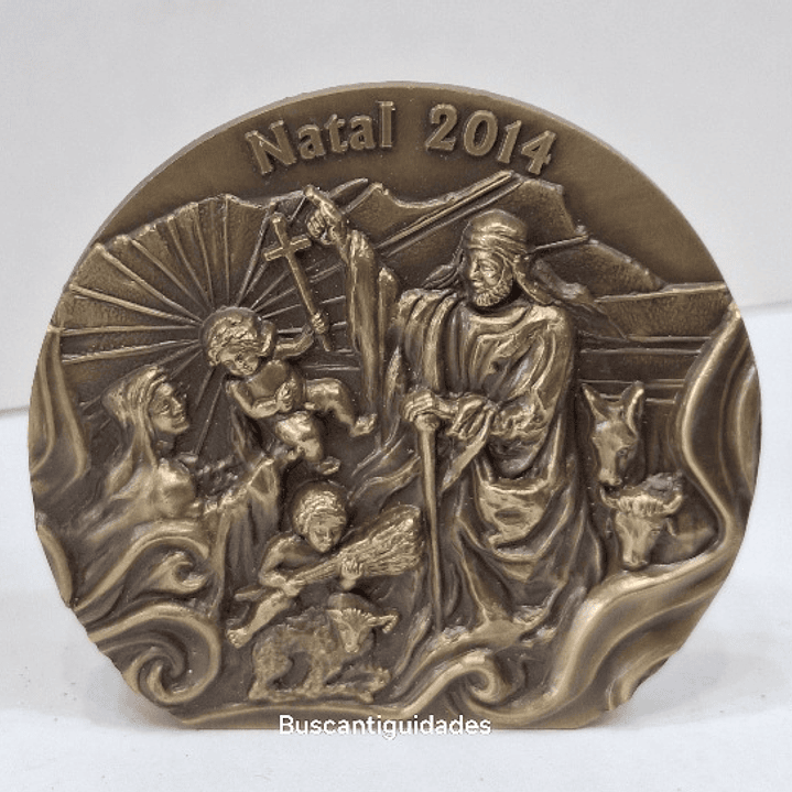 Medalha, Natal 2014 com esmalte 1