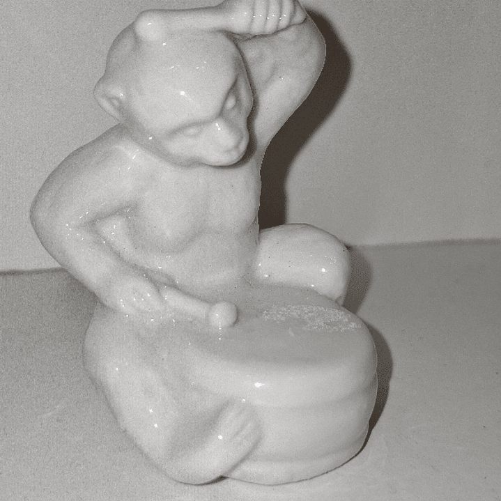 Mini Macaco em porcelana  1