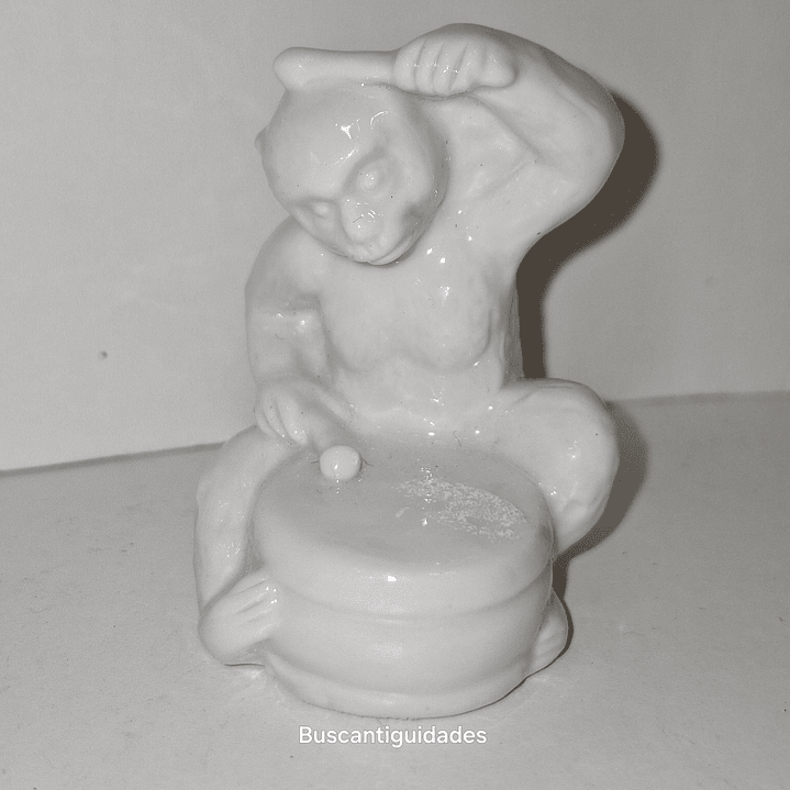 Mini Macaco em porcelana  4