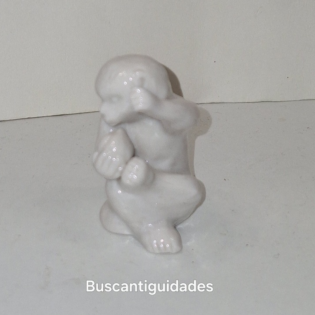 Mini Macaco em porcelana  4