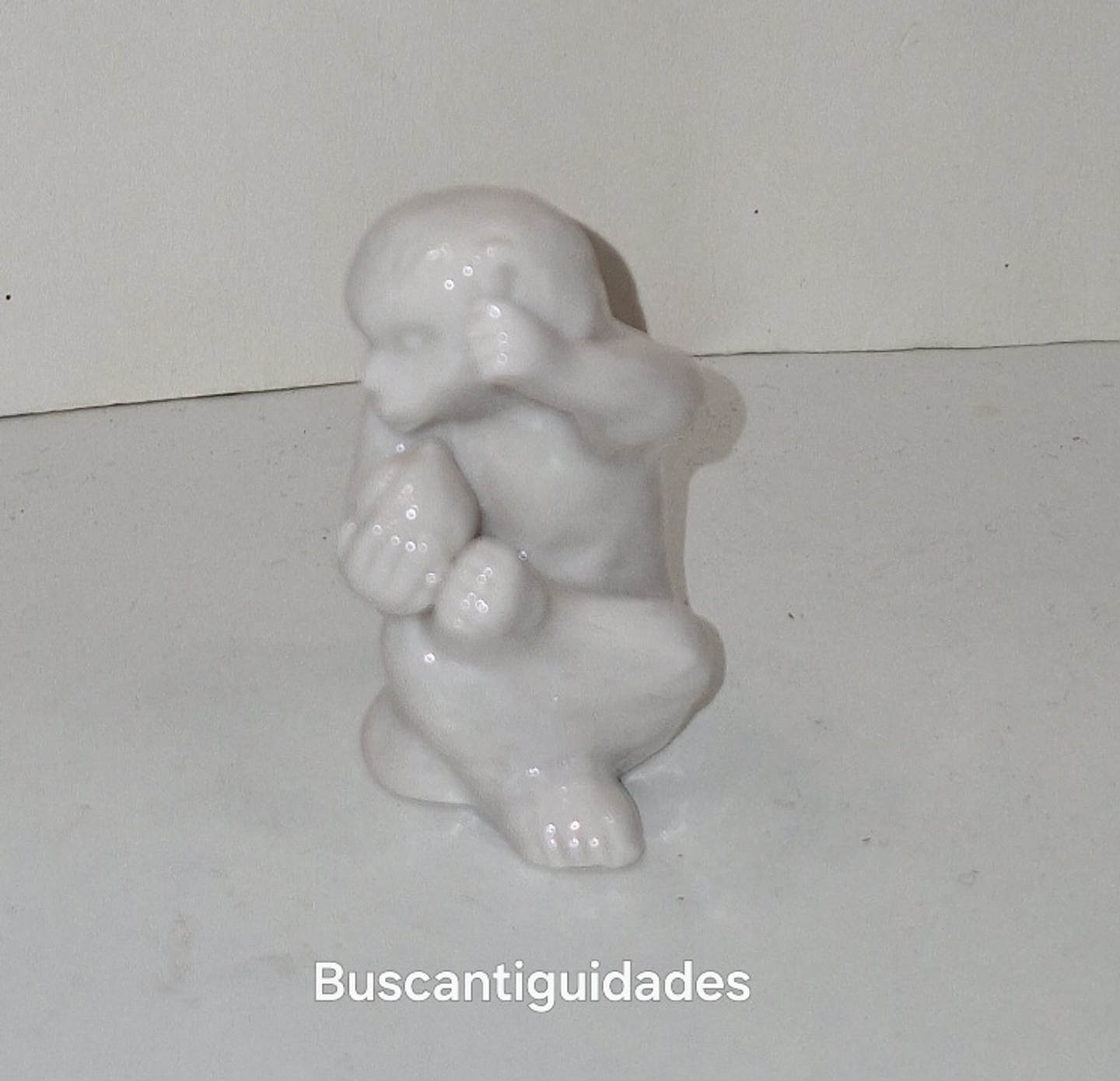 Mini Macaco em porcelana  4