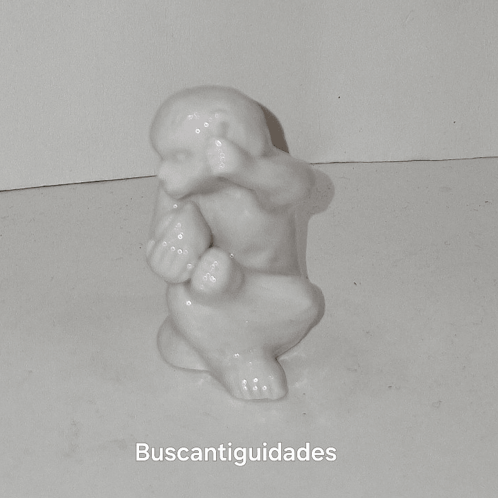 Mini Macaco em porcelana  4