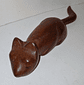 Escultura em madeira,  Gato - Thumbnail 1