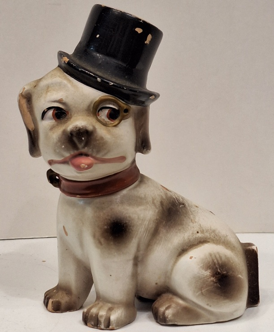 Bibelot,  cão com cartola 1