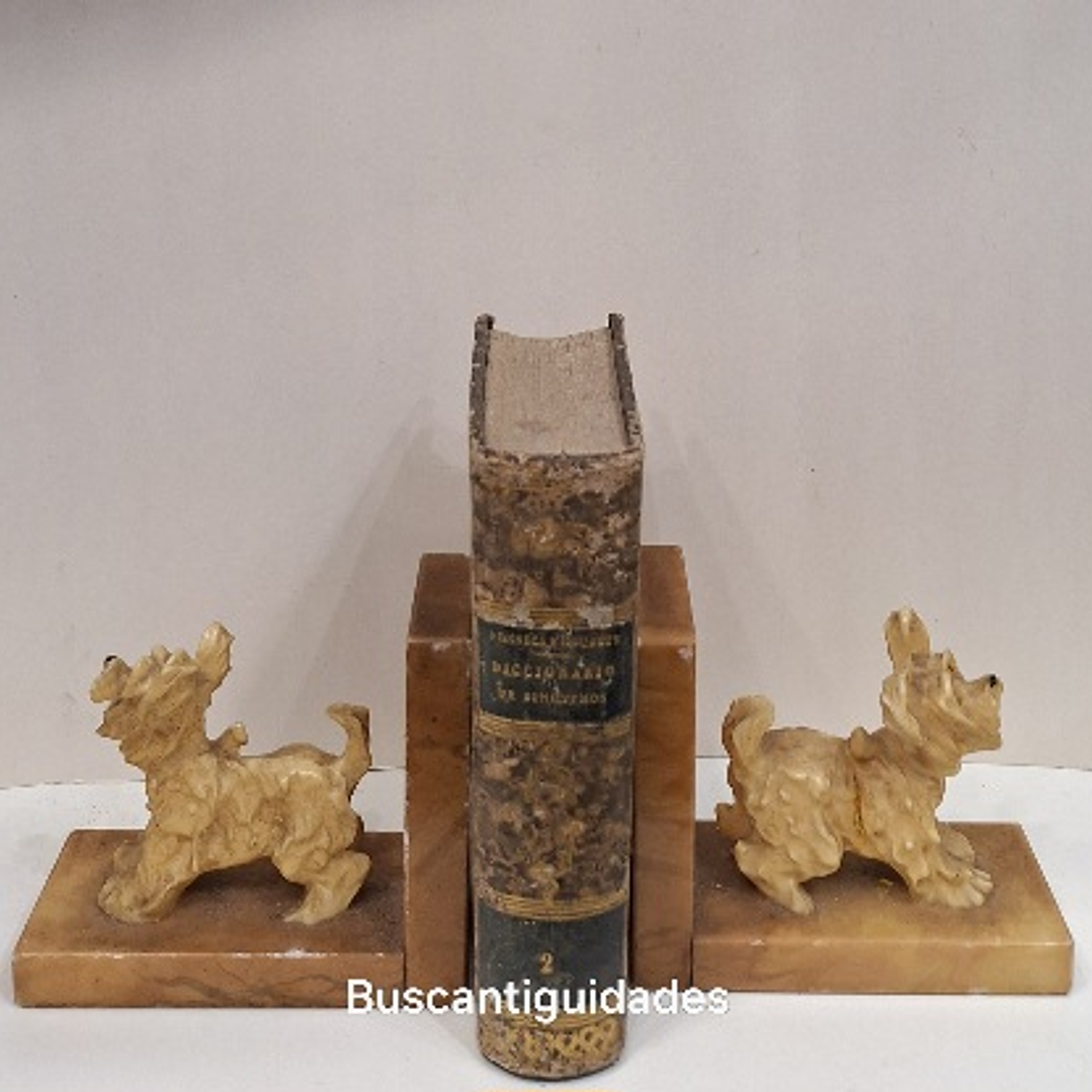 Serre livres em alabastro  1