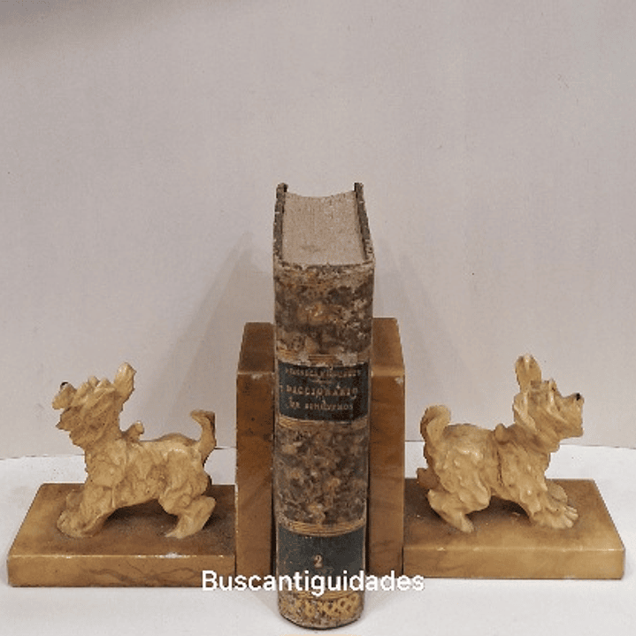 Serre livres em alabastro  1